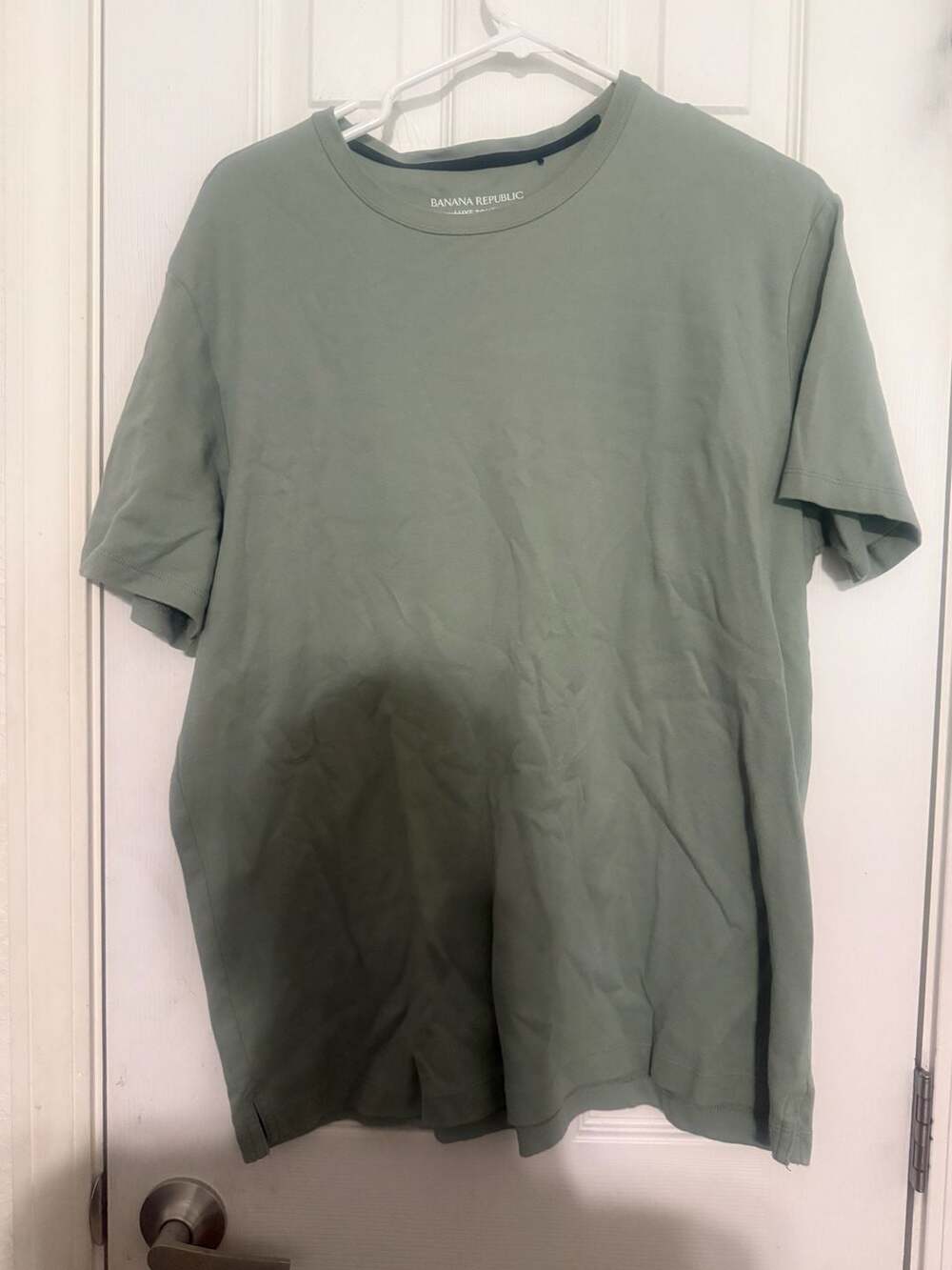 Banana Republic Luxe Touch Performance Tee 100% Cotton Short Sleeve T-Shirt